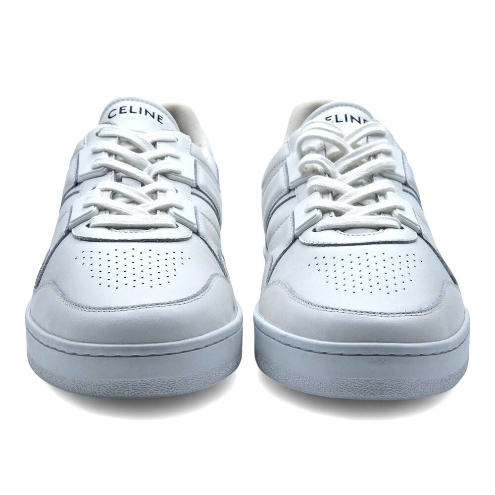 Celine Trainer Low Top Leather Sneakers in White size 44 $850 - Picture 4 of 11